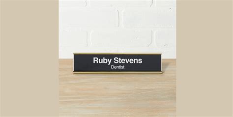 vistaprint nameplate
